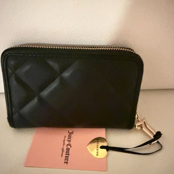NWT JUICY COUTURE JUICY GIRL ONLY SATCHEL CROSSBODY BAG W WALLET BLACK - Picture 9 of 10